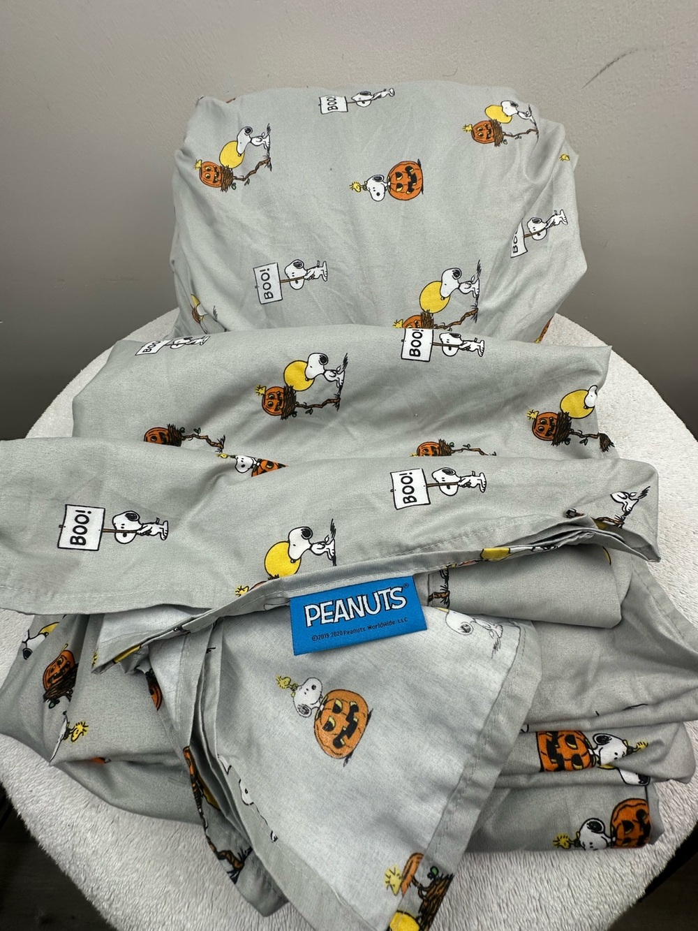 Peanuts Halloween Snoopy Sheet Set Queen